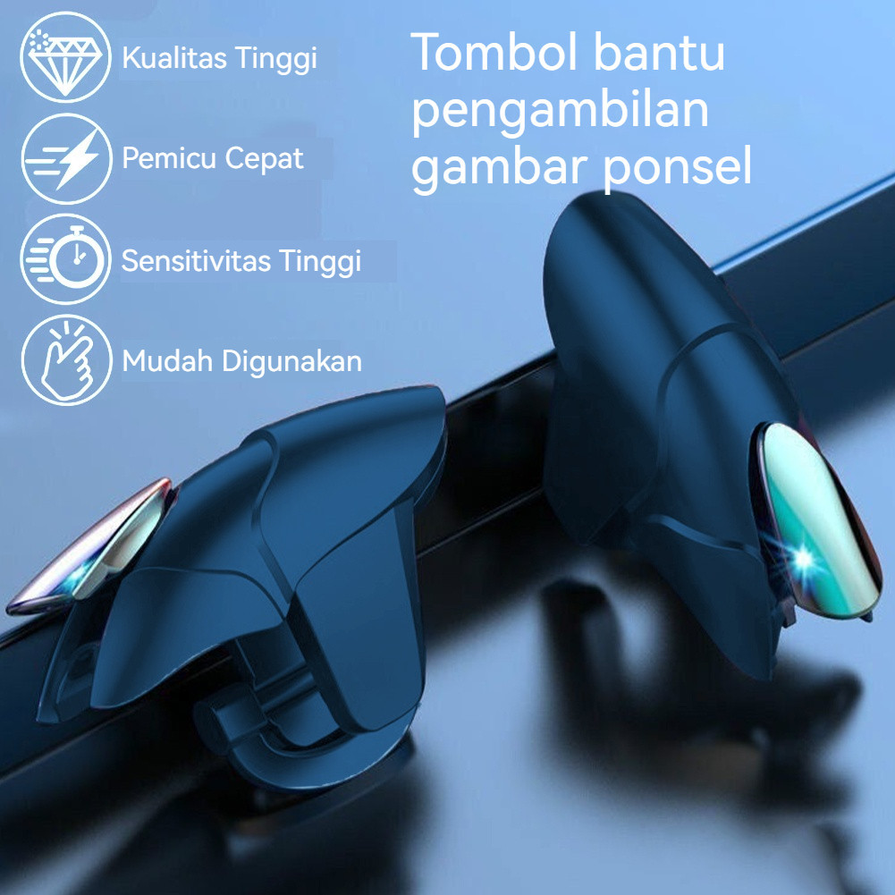 MS BLUE SHARK TRIGGER L1 R1 JOYSTICK PENGONTROL GAMING RESPONSIF