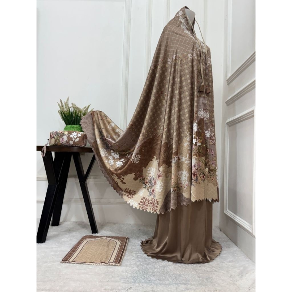 Mukena Sutra Jumbo Sutra Flanel 2in1 Terbaru Mukena Mewah Zadda Series