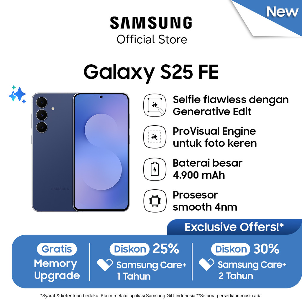 [Free Upgrade From 128GB] Samsung Galaxy S25 FE 8/256GB - Navy