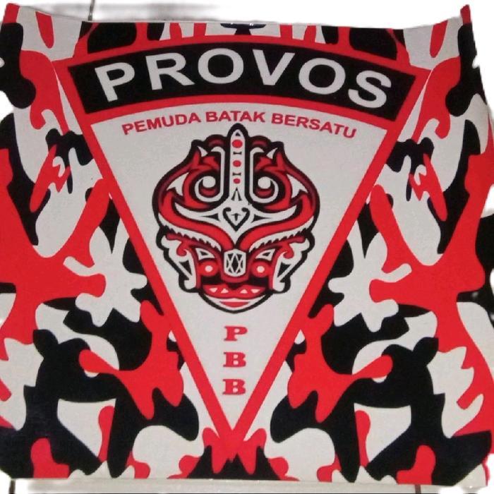 PROVOS Stiker Pemuda Batak Bersatu Logo provos 50x50cm Kualitas Tahan Air Anti Gores Motif Tidak Lun