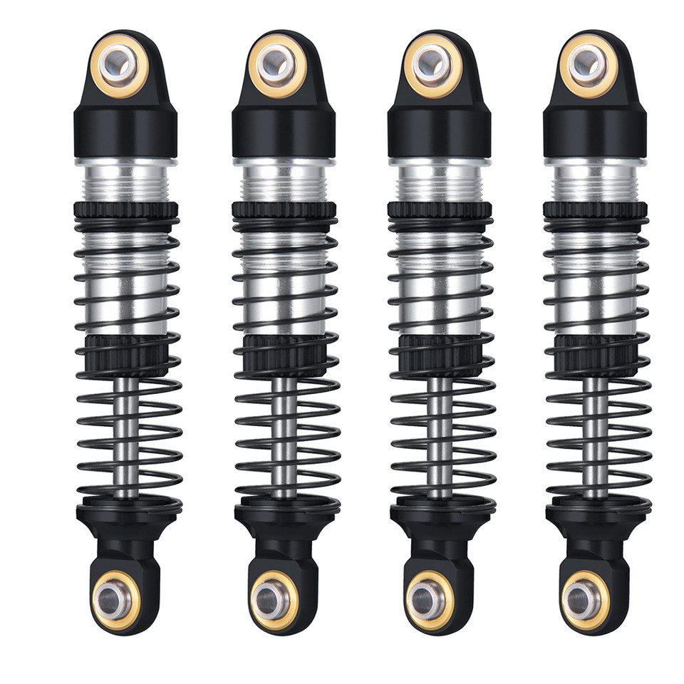 YEAHRUN 4PCS Aluminum Shocks Absorbers Damper for 1/18 RC Crawler TRX4M TRX-4M Bronco Defender K10 F