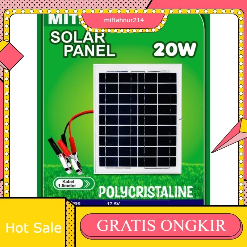 Solar Panel Solar Cell Panel Surya 20wp Poly 20wp Polycrystalline