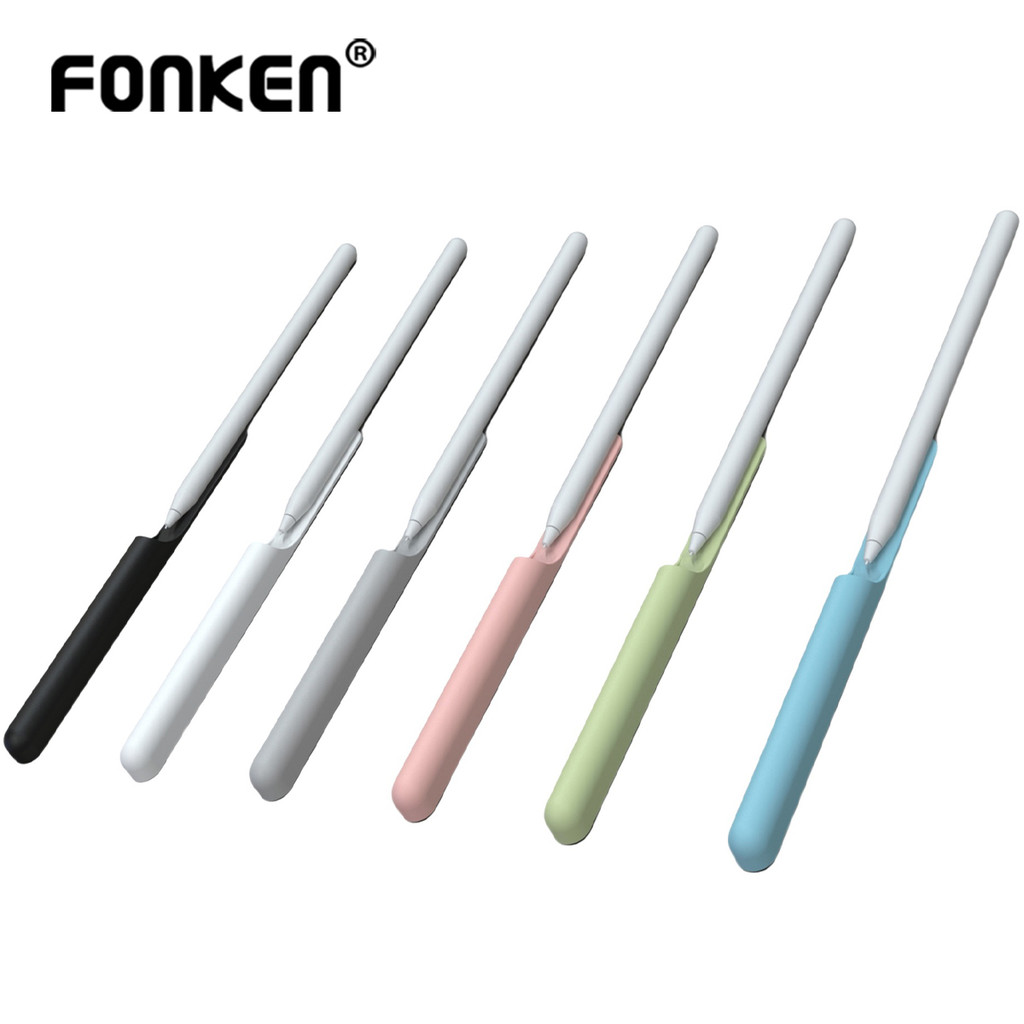 FONKEN Pencil Holder for Apple Pencil 2 Gen Stylus Ipad Soft Magnetic Suction Pen Slot Holder ,Table