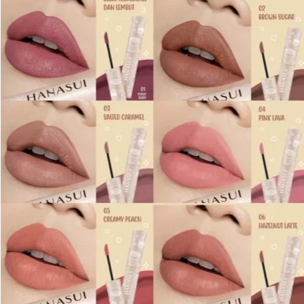 HANASUI MATTEDORABLE LIP CREAM BOBA EDITION  / Lipstick Hanasui Boba