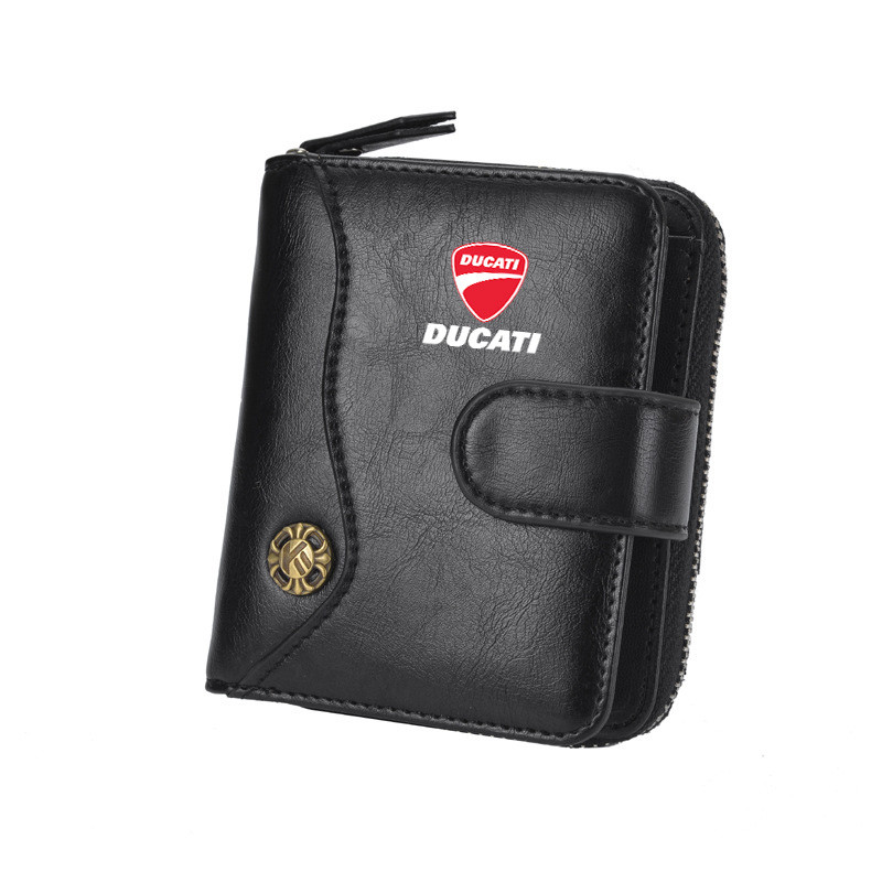 Vintage Tower Buckle Wallet Fashion Wallet Bank Card Coin Purse For Ducati Panigale Monster 695 696 
