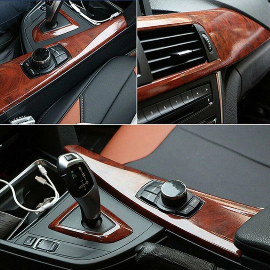 HJ - STICKER DASBOR MOBIL-STIKER INTERIOR MOBIL-WALLPAPER MOTIF KAYU-STIKER KAYU-STIKER MOBIL