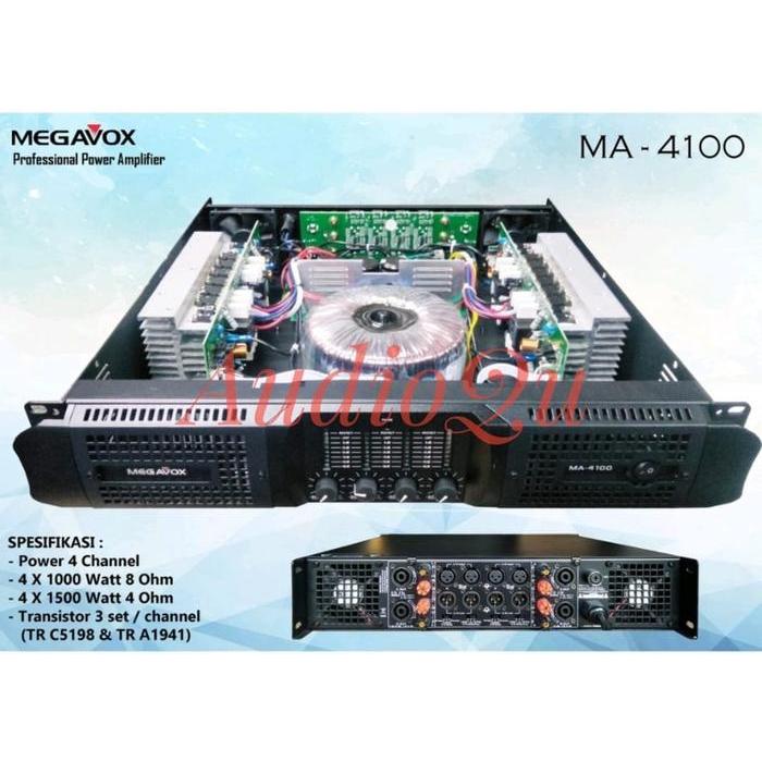POWER AMPLIFIER MEGAVOX MA4100 / MA 4100 ORIGINAL 4CHANNEL