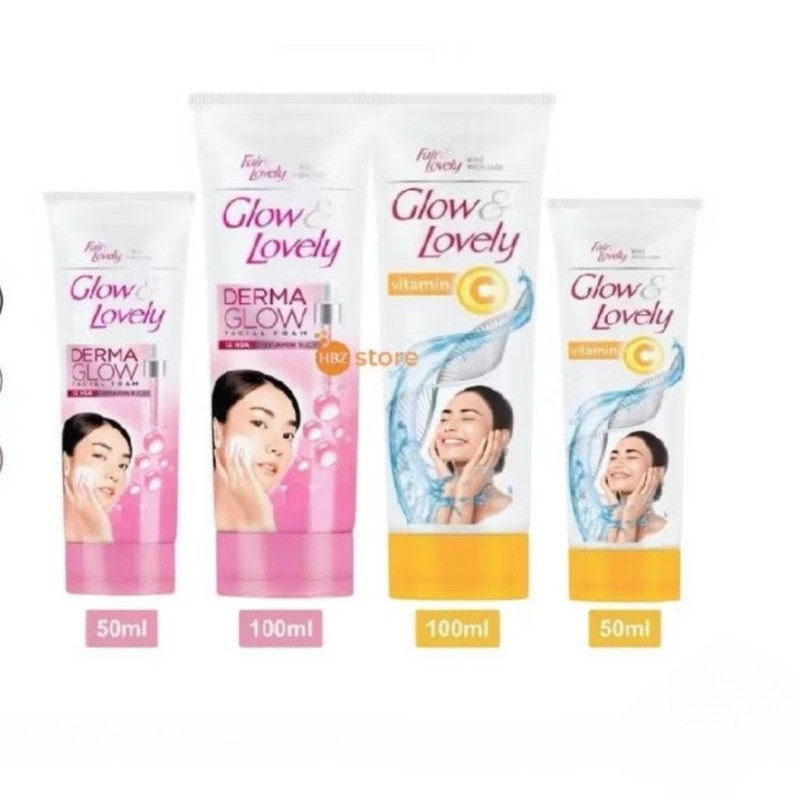 Glow & Lovely Derma Glow Facial Foam 100gr 50gr Glow&Lovely