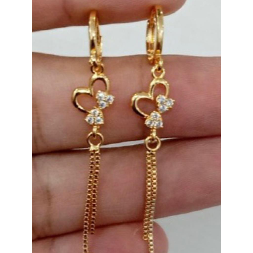 ~DISC~ COD Anting Jurai Titanium  Motif Love Vita Gold TERBARU DAN TERLARIS CENTRAL AKSESORIS INDONE