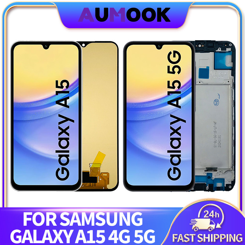 6.5" AMOLED LCD For Samsung Galaxy A15 4G 5G A155 A156 LCD splay Tou Screen gitizer Assembly A155F A