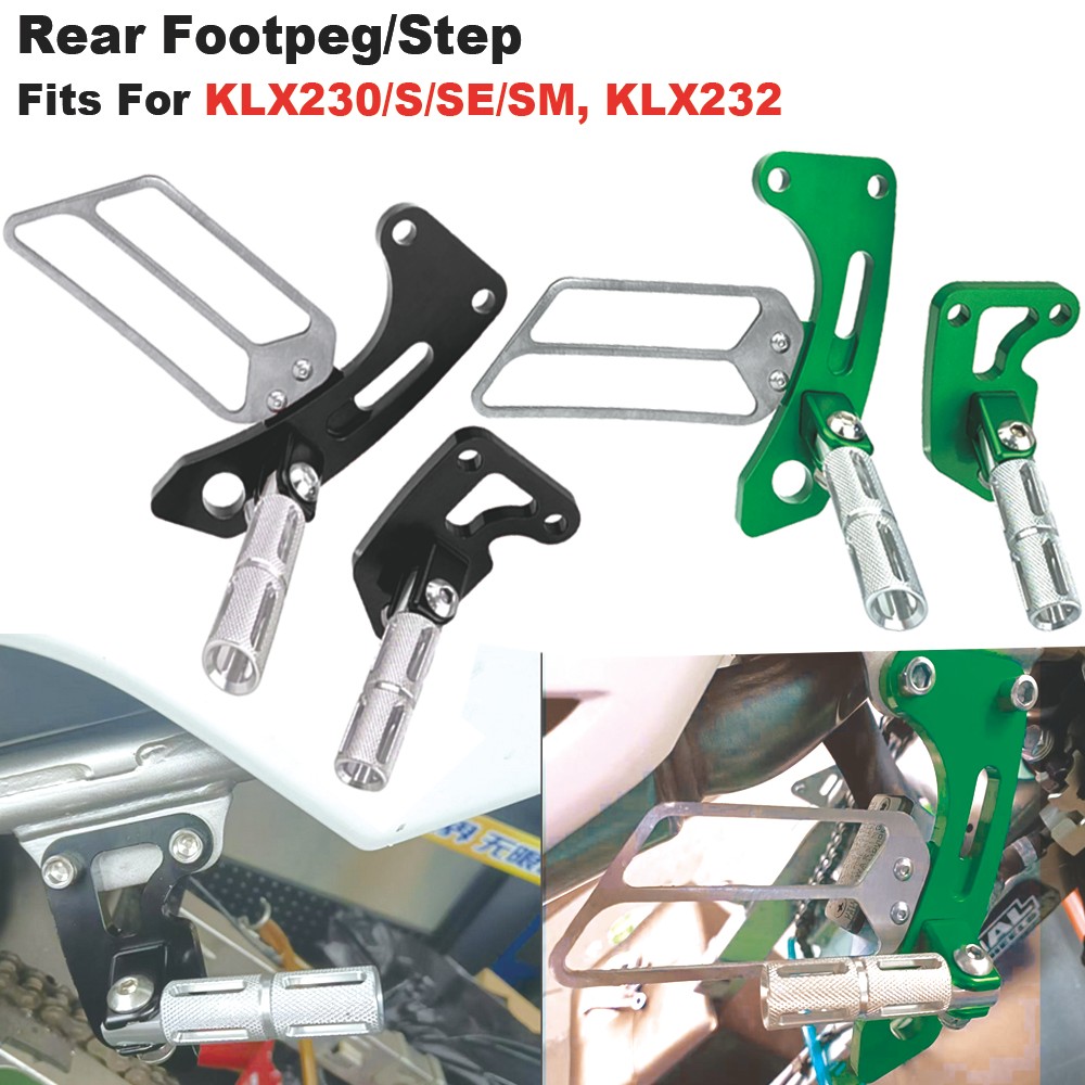 Pijakan Kaki Belakang Lipat CNC Untuk Kawasaki KLX230 KLX232 KLX 230S SE SM 2020-2025 Pijakan Kaki P