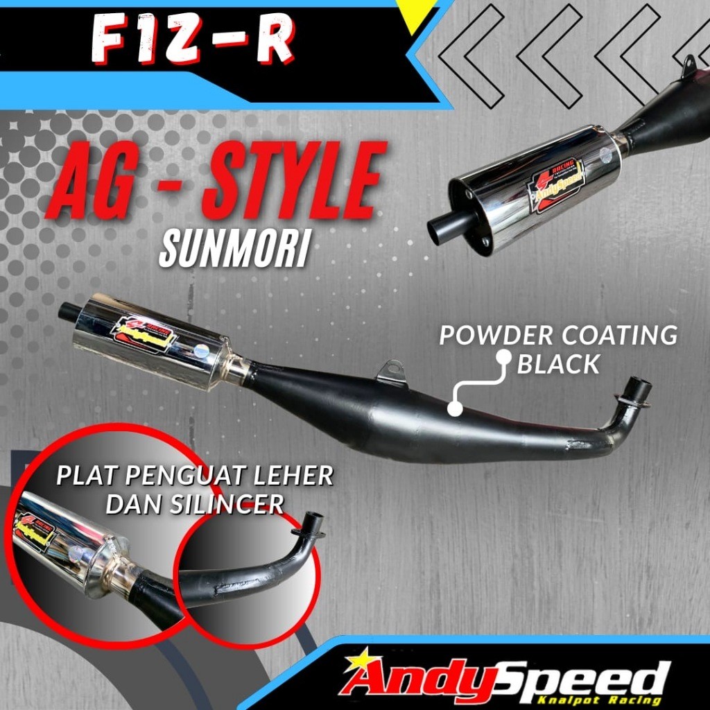 KNALPOT FIZ FIZR AG STYLE SUNMORI 130CC ANDY SPEED