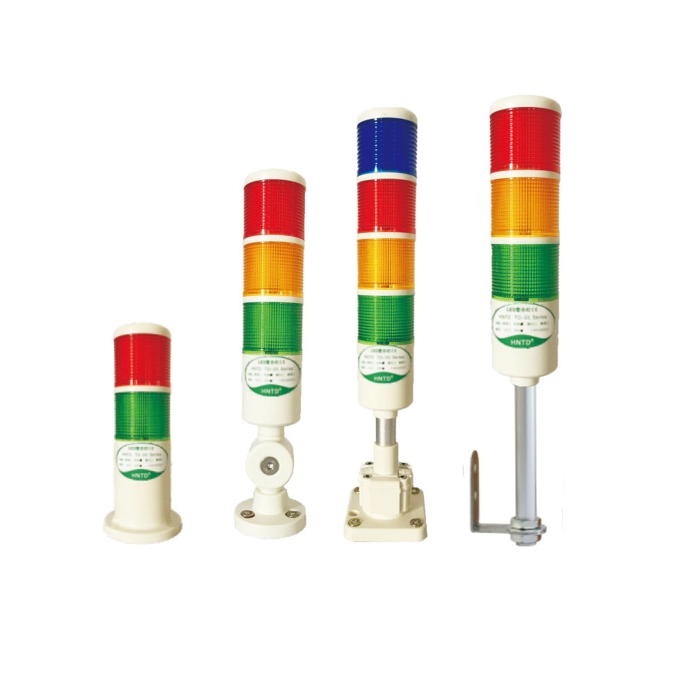 Lampu Indikator Peringatan Kerja Mesin CNC HNTD 24V DC LED Pilot Light Sinyal Lambası Zwaailamp TD55