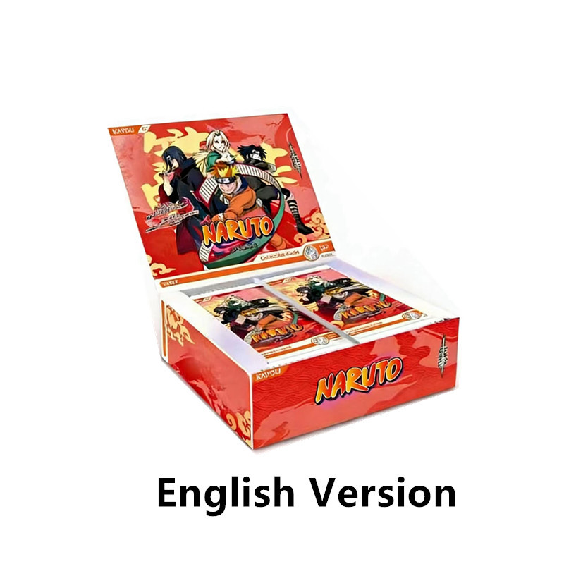 KAYOU Genuine Naruto T2W8 T4W6 English Version Anime Card Box Rare CR SP MR Collection Card Ninja Wo