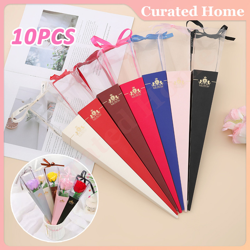 Single Rose Box / Plastik Bunga Satuan / Single Rose Box