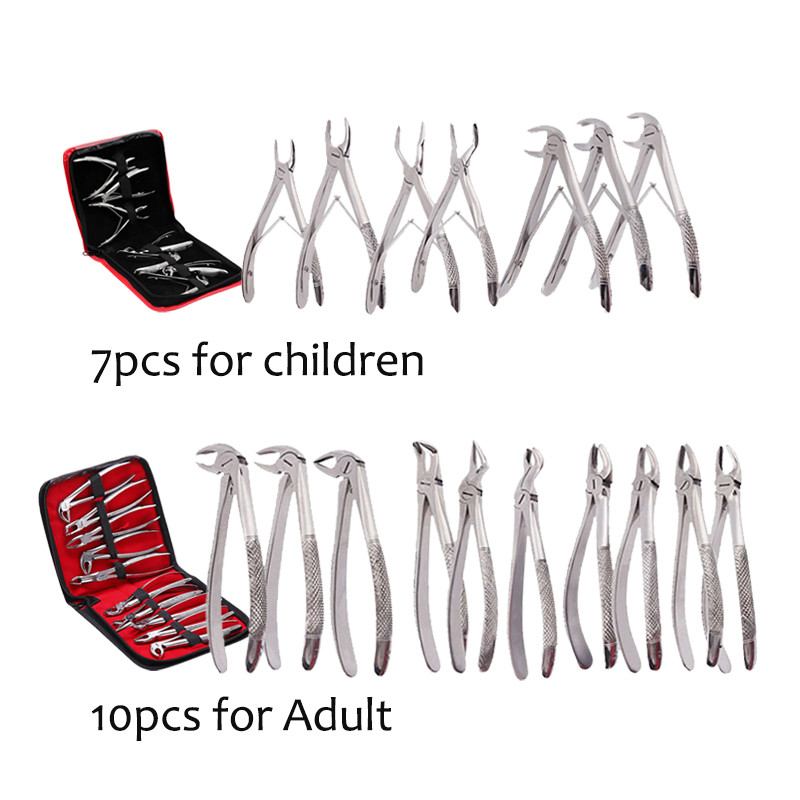 Set Alat Ekstraksi Gigi untuk Dewasa/Anak-anak, Set Ekstraksi Gigi, Alat Bedah Gigi, Peralatan Medis