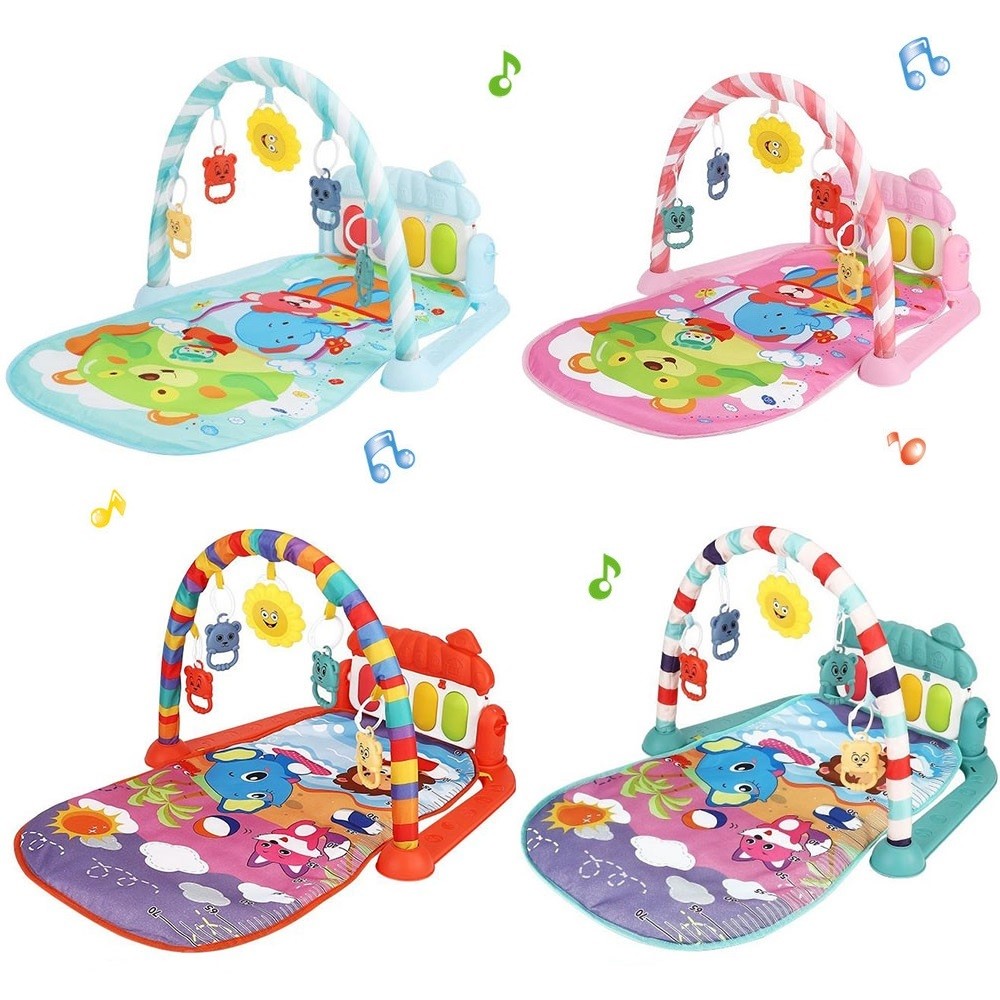 Baby Fitness Racket Piano Toy Newborn Baby Music Pedal Piano Fitness Equipment Soft Detaable Baby Cl