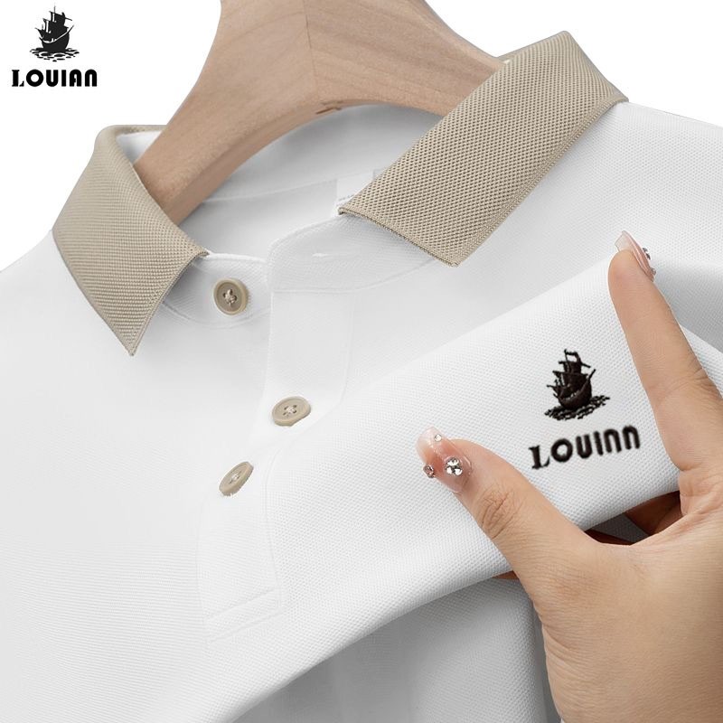 KEKERUN Loulan - kaos berkerah pria baju kaos kerah pria original 100% Kaos Polo Pria Atasan Pria Le