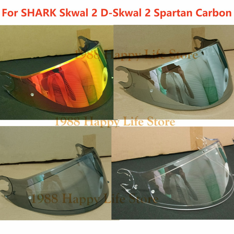 Motorcycle Helmet Visor for Shark Skwal 2 D-Skwal 2 D Skwal 2 Spartan Carbon Lens Windshield Glass A
