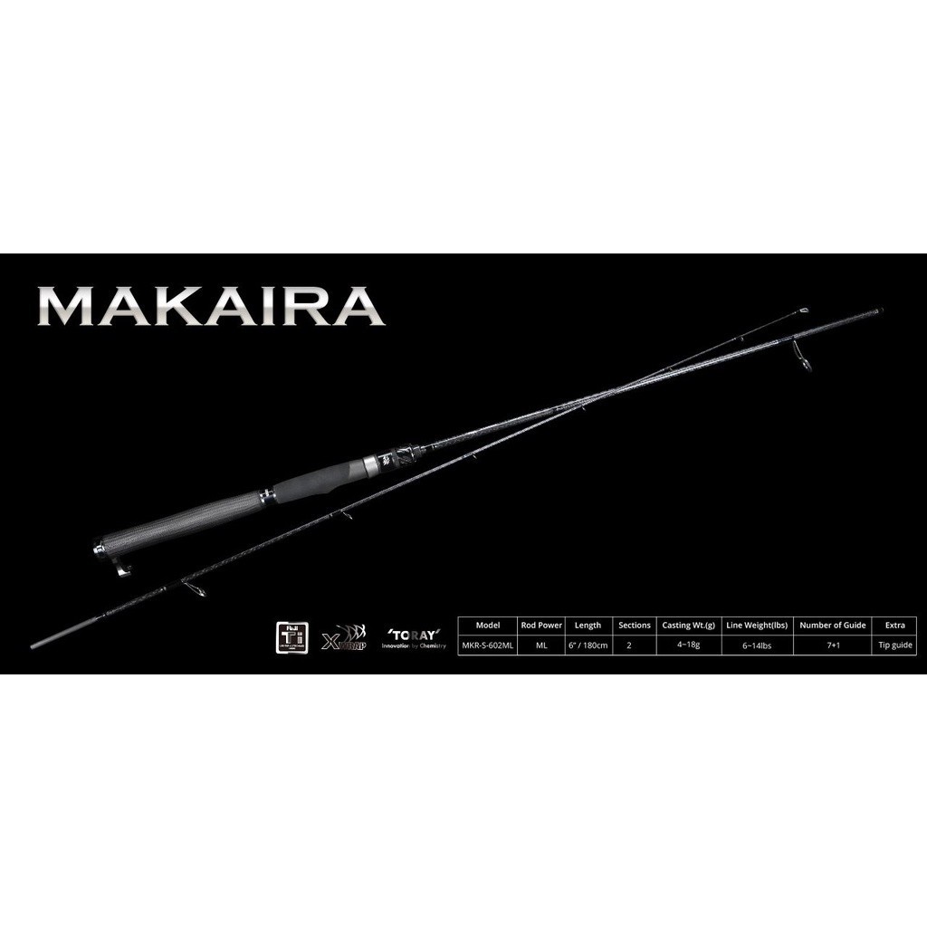 Joran Okuma Makaira Pond Galatama MKR-S-602ML 6-14lbs Packing Pipa PVC