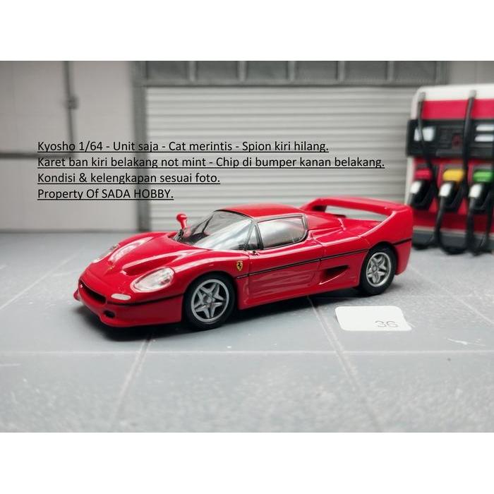 Kyosho Ferrari Collection VII Neo Ferrari F50 Red Unit Only Minus 1/64 Dcast