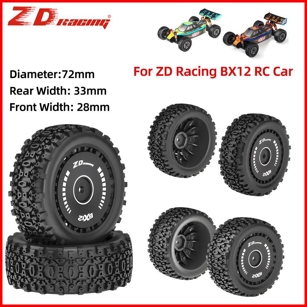 ZD Racing 2PCS RC Car Tires Rubber Tires For Racing Off-Road Car For 12mm Hex RC Car and 1/12 ZD Rac