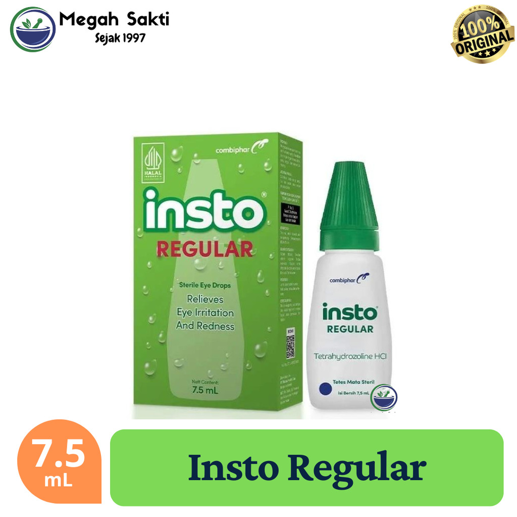Megah Sakti - Insto Regular - Obat Tetes Mata Merah, Iritasi Dan Berair