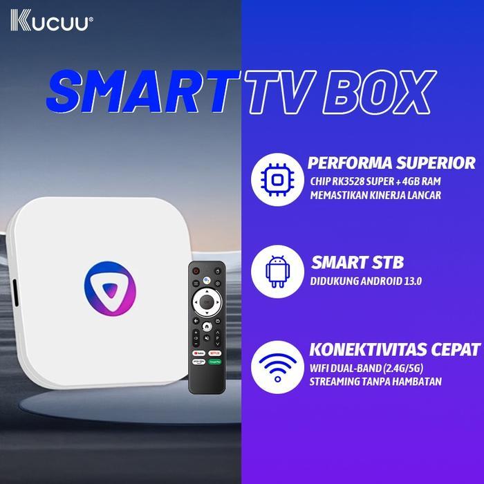 Rainbow market KUCUU STB Android TV Box RAM 4Gb / 32GB Smart TV Box Android - 4/32 GB