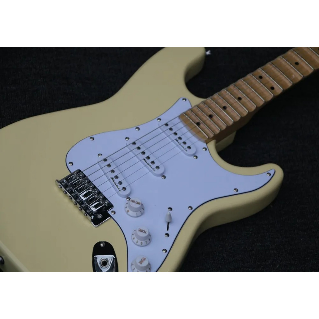 2026 new Scalloped Fingerboard, marzio Pickups, Malmsteen Guitar, Big Head Guitar,  Milky yellow  68