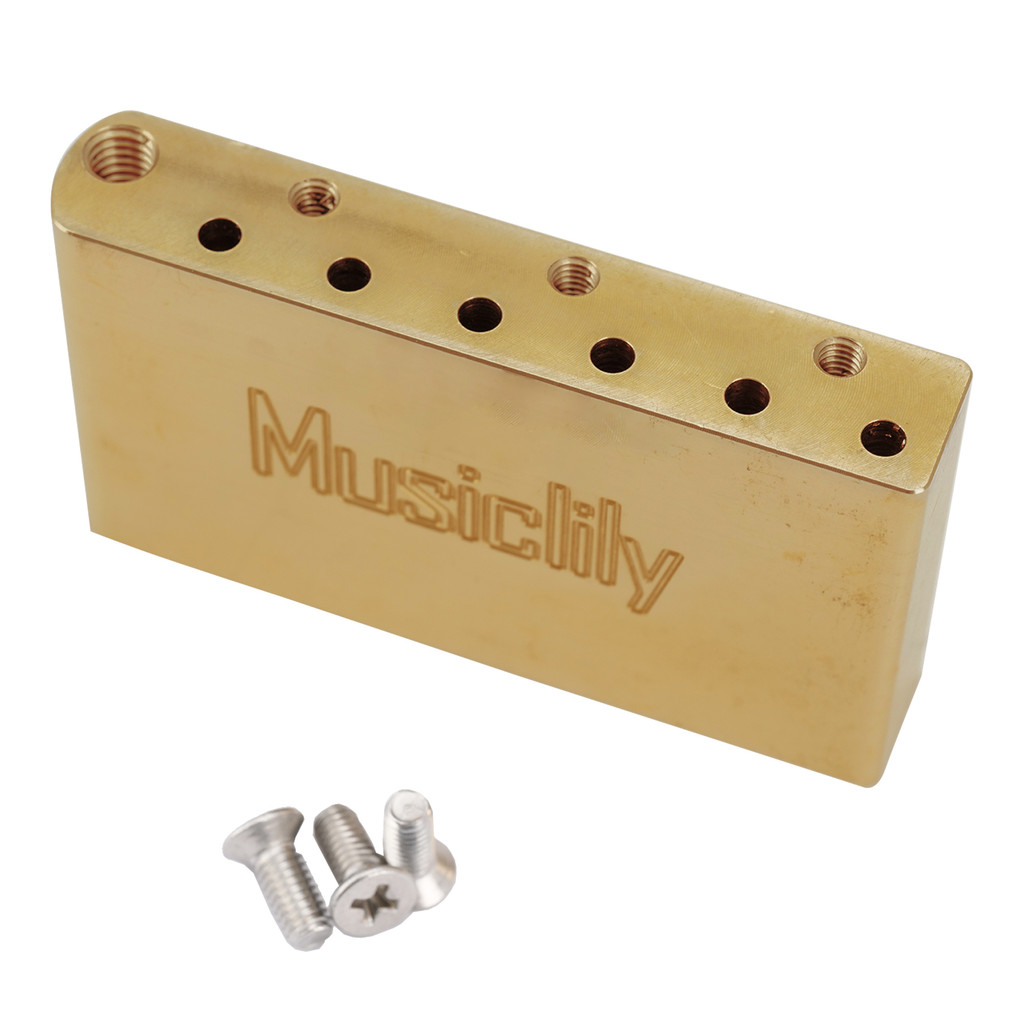Musiclily Ultra 525mm Solid BrassSteel Tremolo Block for China and Indonesia made Squier Standard Se