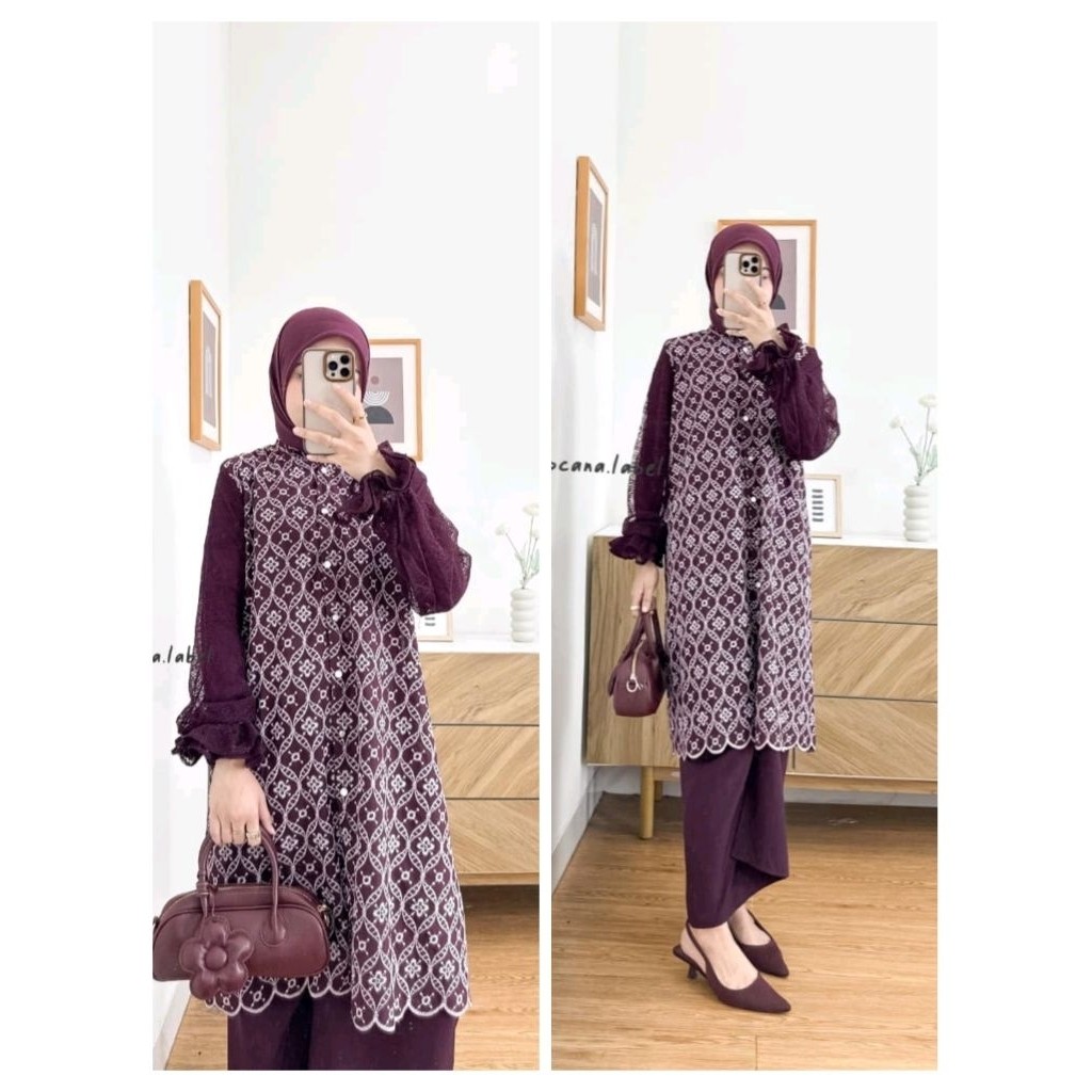 ALUNA TUNIK LOCANA LABEL LONG TUNIK