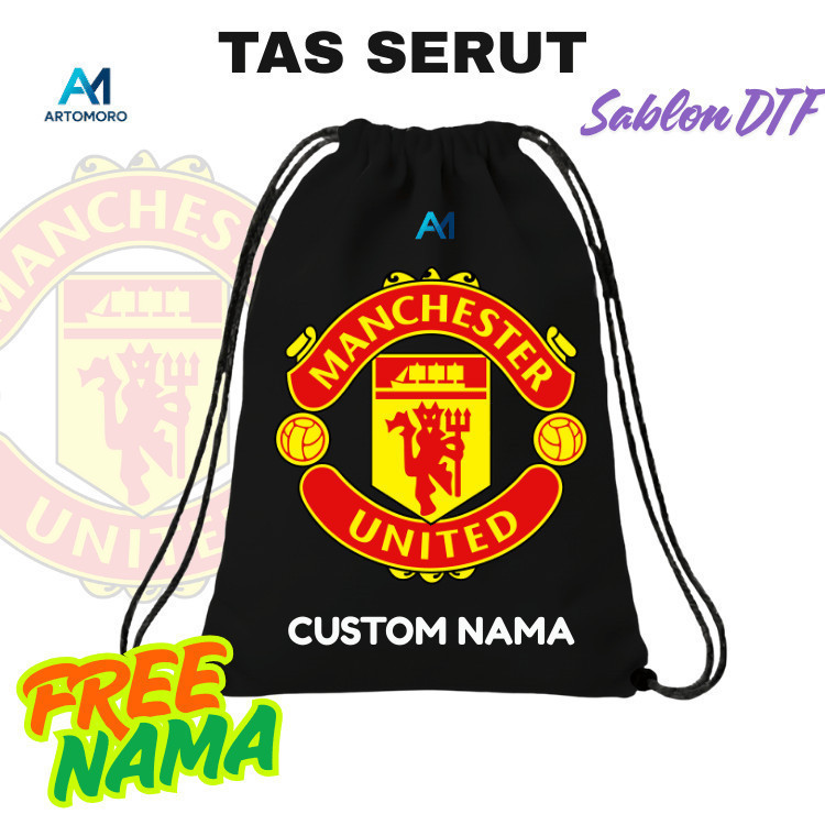 TAS SERUT Tas Serut Anti Air | Tas Serut Serbaguna | Tas Serut Bola |TAS FUTSAL/BOLA |  MANCHESTER U