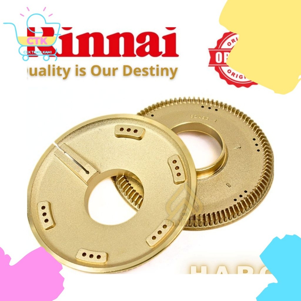 Burner Kompor Rinnai Lepek Tornado Ori Turbo diameter 11cm 511T 712T 712TG