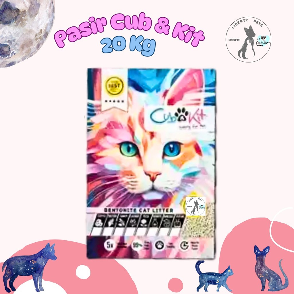 Pasir Gumpal Wangi Pasir Kucing Cub N Kit Freshpack 20Kg (EKSPEDISI)