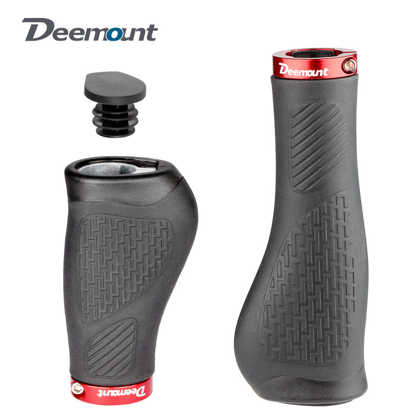 Pegangan Tangan Besar untuk Ujung Stang Sepeda MTB, Sepeda Lipat, dengan Cincin Pengunci Tersembunyi