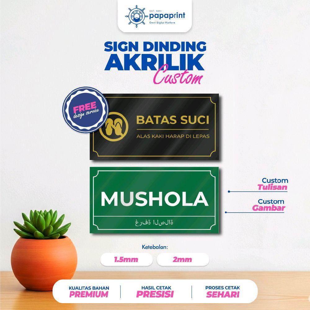 Papan Nama Toko / Cafe / Kantor - Custom Akrilik Signage