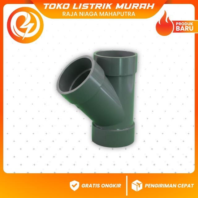 Sock T Y Pipa PVC 2" D Rucika – Sambungan Pipa PVC Berkualitas