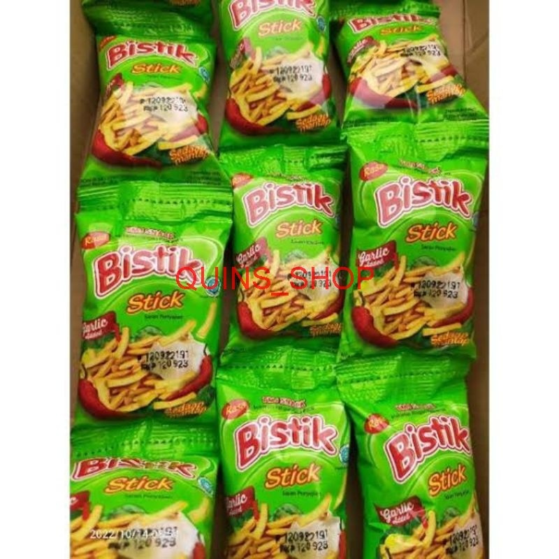 Snack Bistik renceng 8gram x 10pcs / Snack bistik jadul / Bistik 500an QUINS SHOP