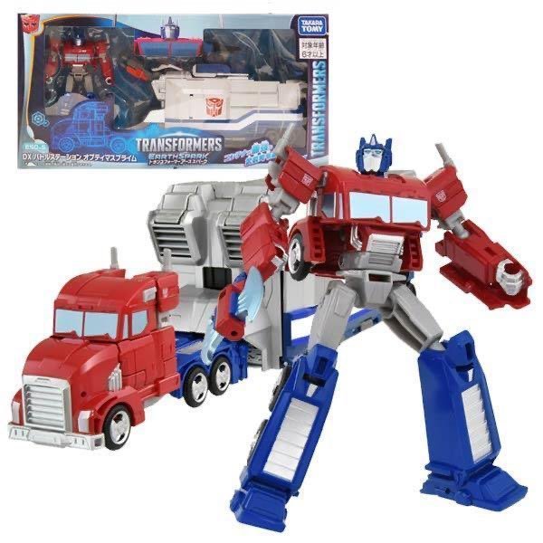 Takara Tomy DX Earth Spark Transformers Toys Optimus Prime Combat Car Set Action Figures Robot Trans