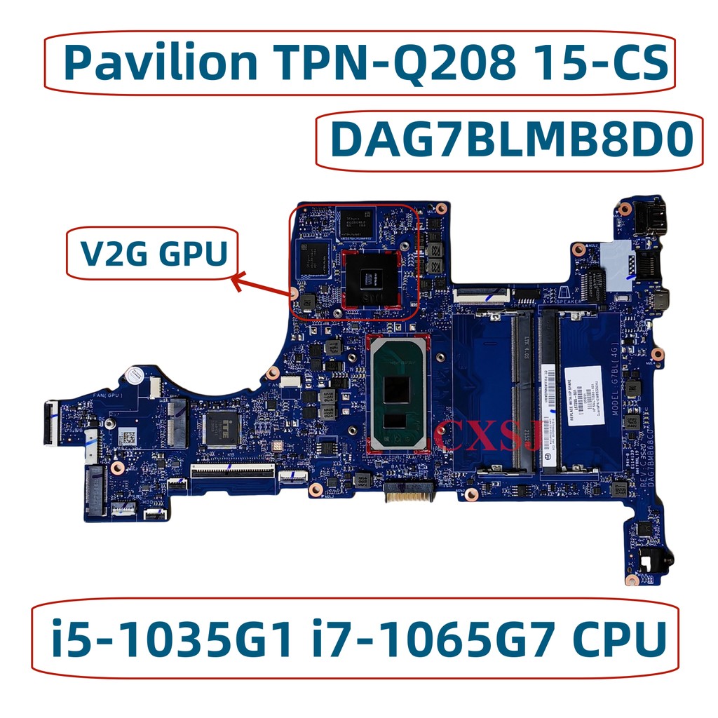 NEW For HP TPN-Q208 15-CS Laptop Motherboard DAG7BLMB8D0 DAG7BMB68C0 L67284-601 With i5-1035G1 i7-10