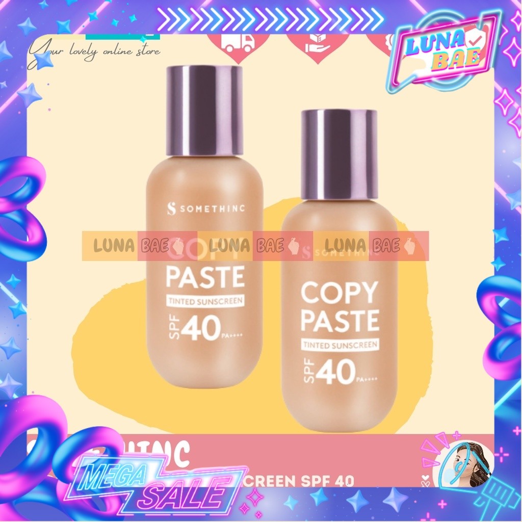 SOMETHINC Copy Paste Tinted Sunscreen SPF 40 PA++++ Alas Bedak Bpom Original Suncreen CopyPaste