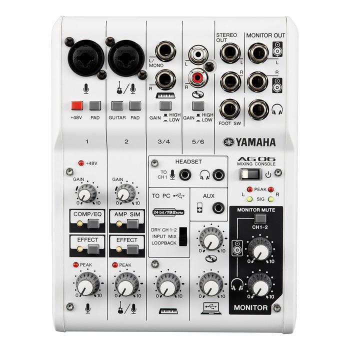 Mixer Audio YAMAHA AG06 6-channel & USB audio interface