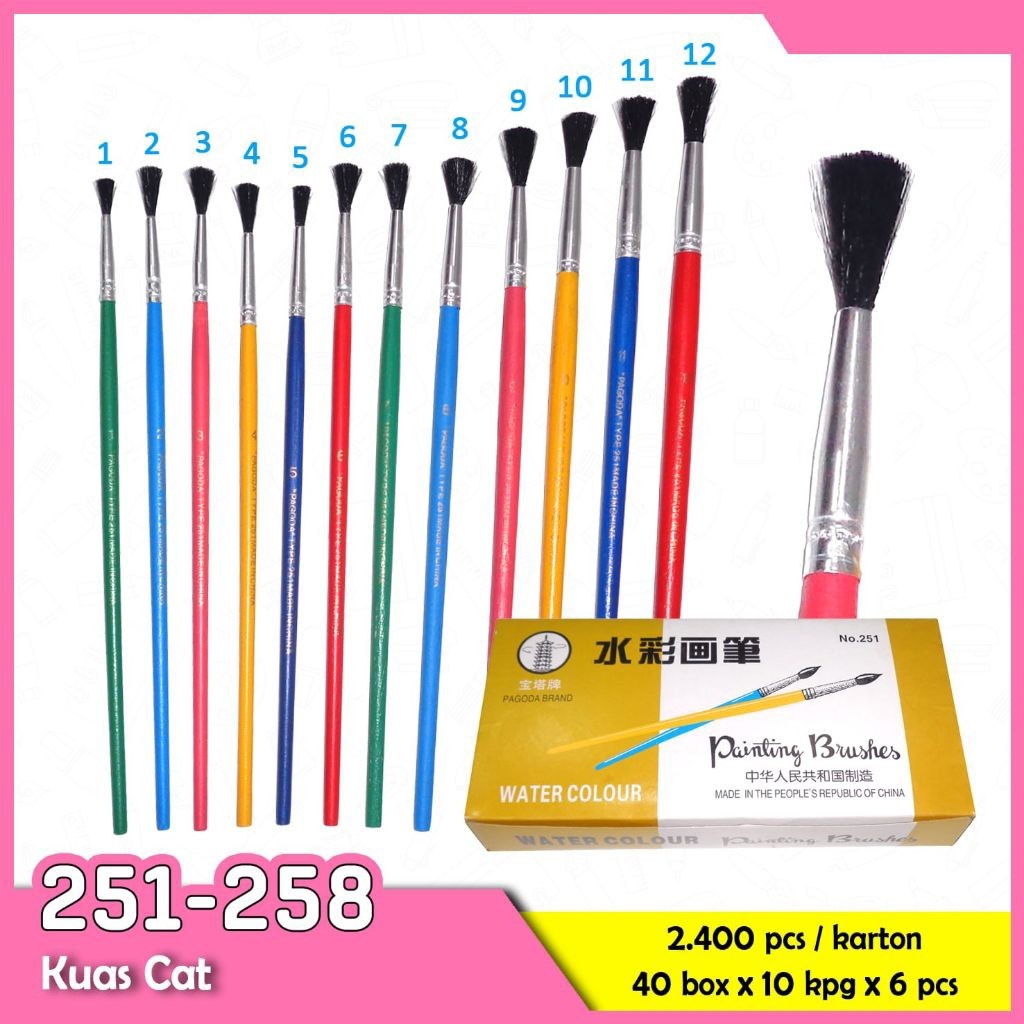 HappymeStore59 - Kuas Lukis/Kuas Cat Air Pagoda