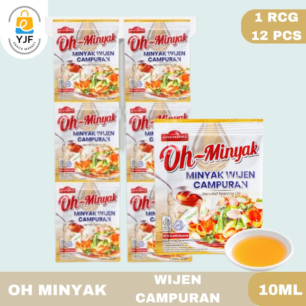 Oh Minyak Wijen Campuran 10ml - 1 RENCENG / 12 PCS / Blended Sesame Oil / Minyak Wijen Sachet