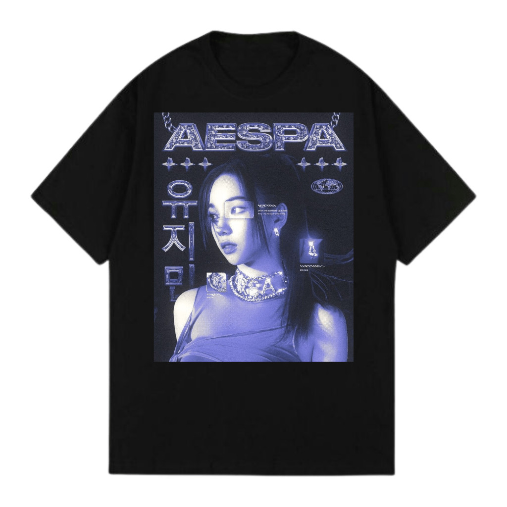 Aespa Karina TERBARU  T-Shirt | Kaos Distro Vintage Unisex