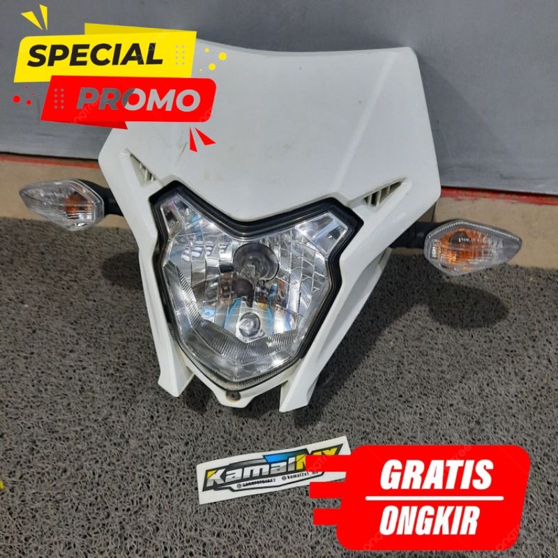 Headlamp CRF 150L Original Copotan Fullset Lampu Depan dan Spidometer Honda CRF 150L