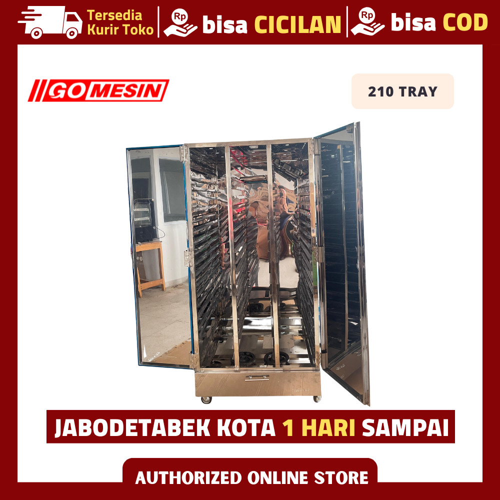 Mesin Pengering Ompreng 210 Tray - Pengering Ompreng MBG Stainless 210 Tray