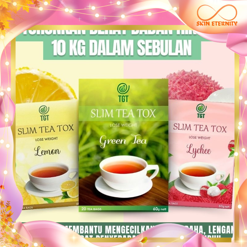 TGT SLIM TEA TOX The Green Tea Slim Tea Detox Teh Pelangsing badan slimtea