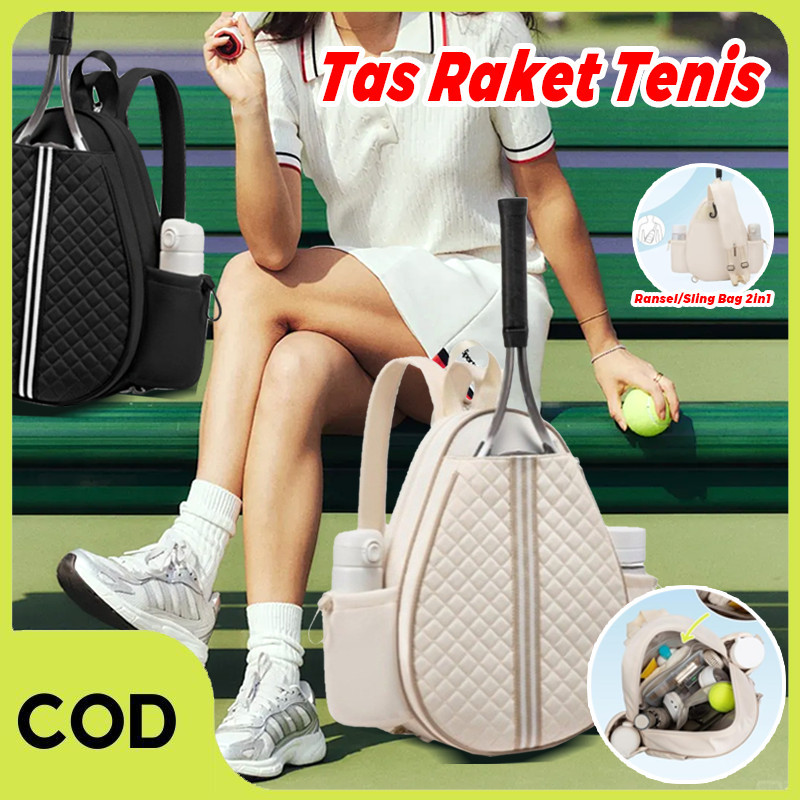 [COD]  Tas Raket Tenis/Tas Ransel/bahu Dua-dalam-satu/Tas Tenis Multifungsi Tahan Air/Tas Tenis Wani