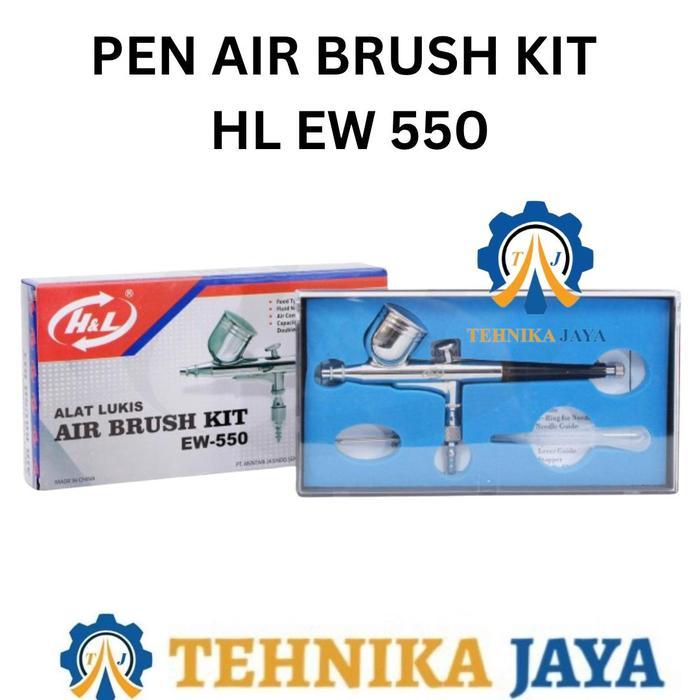 HL EW-550 Air Brush Kit Pen Brush Mini Kompresor Spray Gun Lukis - EW 550